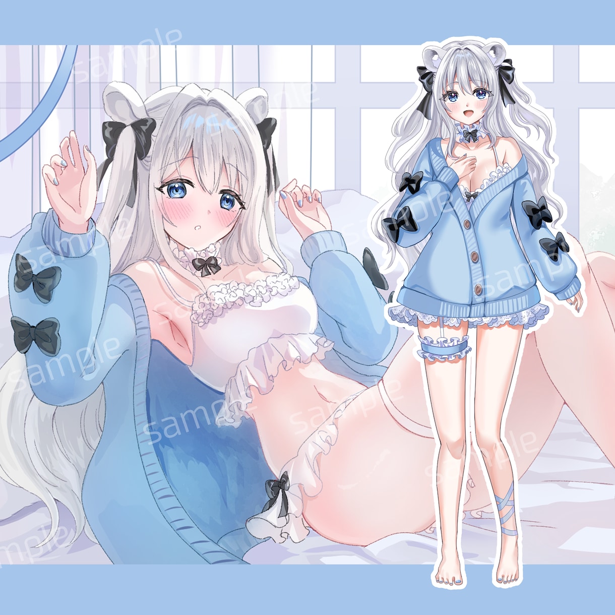 商用利用OK！可愛さ特化の立ち絵やサムネ描きます 企業実績あり、配信・同人活動者様や観賞用イラストが必要な方へ イメージ2