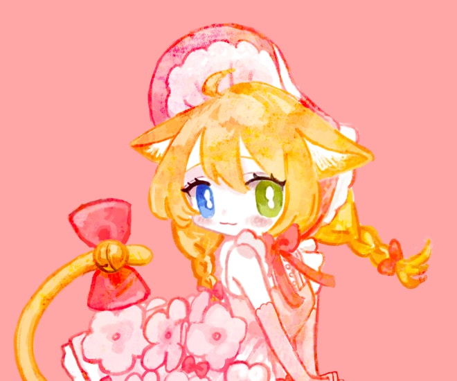 優しく印象に残る『ミニキャラ』をお描きします 【やわらかな水彩風】かわいいオリジナルイラスト イメージ1