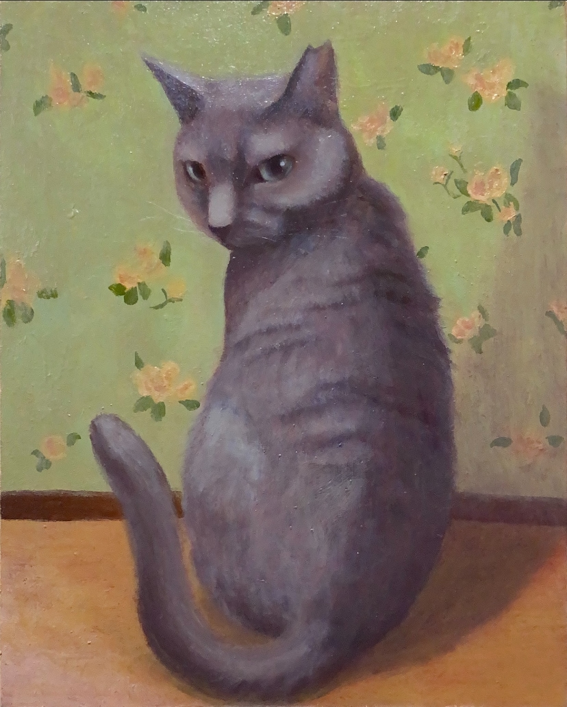 猫の肖像画、空想画などを油絵で描きます お家に愛する猫ちゃんの絵画を飾りませんか？ イメージ6