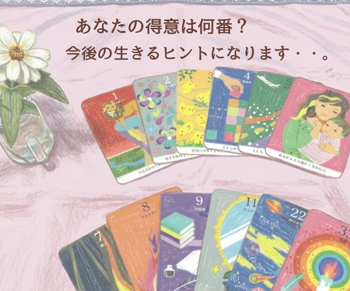 じっくりお話伺います。必要な時はカードも引きます 繊細なだけじゃない！数秘術で、あなたの素敵を見つけよう♪ イメージ4
