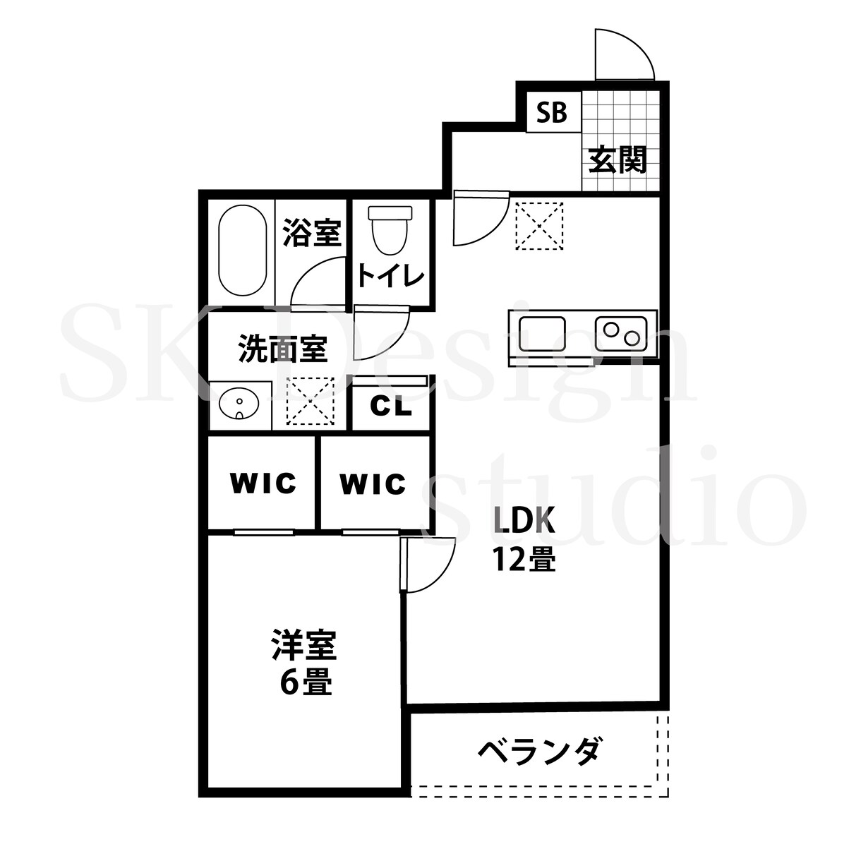 不動産間取り図をIllustratorで作成します 手書き・PDF・画像から綺麗な間取り図をトレース作成します イメージ2