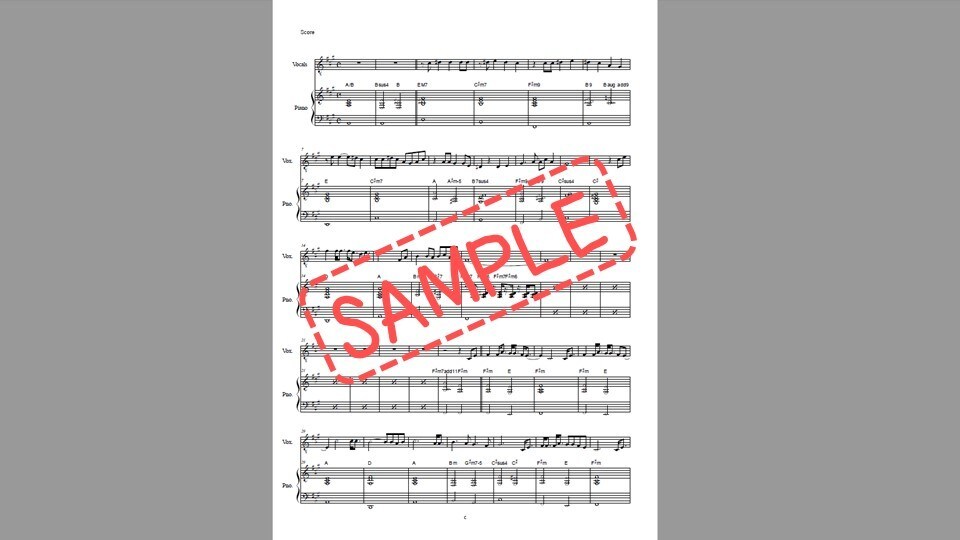 楽譜が欲しい！作編曲、耳コピ等、何でも楽譜にします ジャンル、編成、難易度、あなたにピッタリな楽譜お届けします。 イメージ5