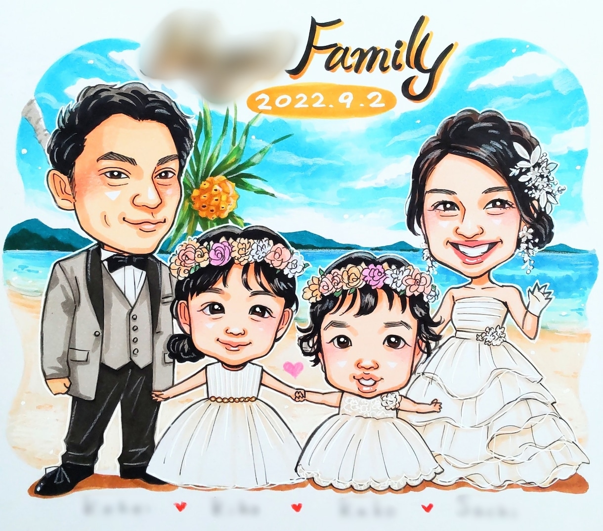 結婚式のウェルカムボードを手描きで制作します ★送料込み★下書き確認◎結婚祝いのプレゼント、結婚記念に♡ イメージ2