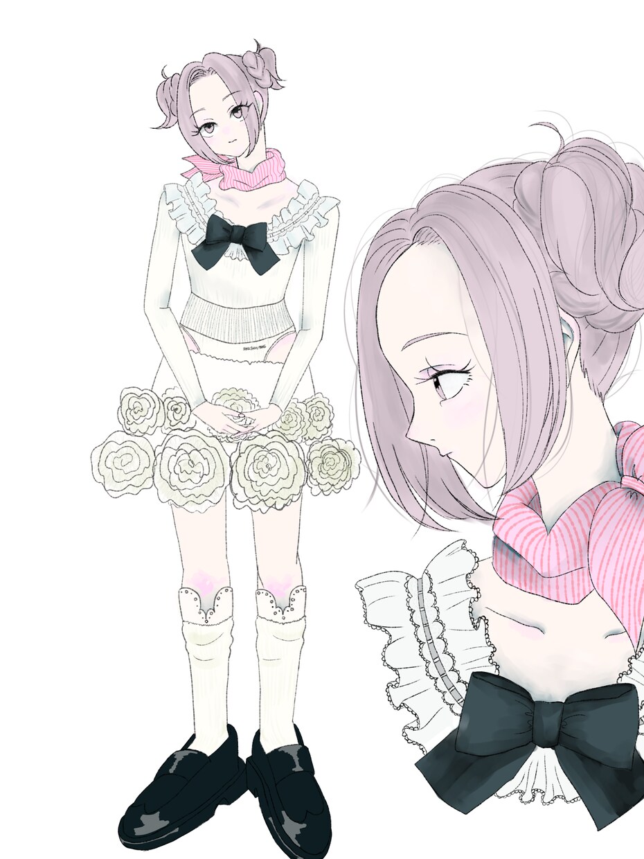 あなたのおしゃれなスタイル画かきます お好きなお洋服やコーデがあればそちらをベースに！ イメージ1