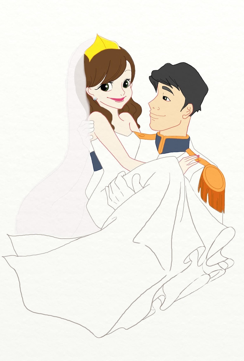結婚式ウェルカムボード作成します ～キャラクター・アニメ調似顔絵〜 イメージ3
