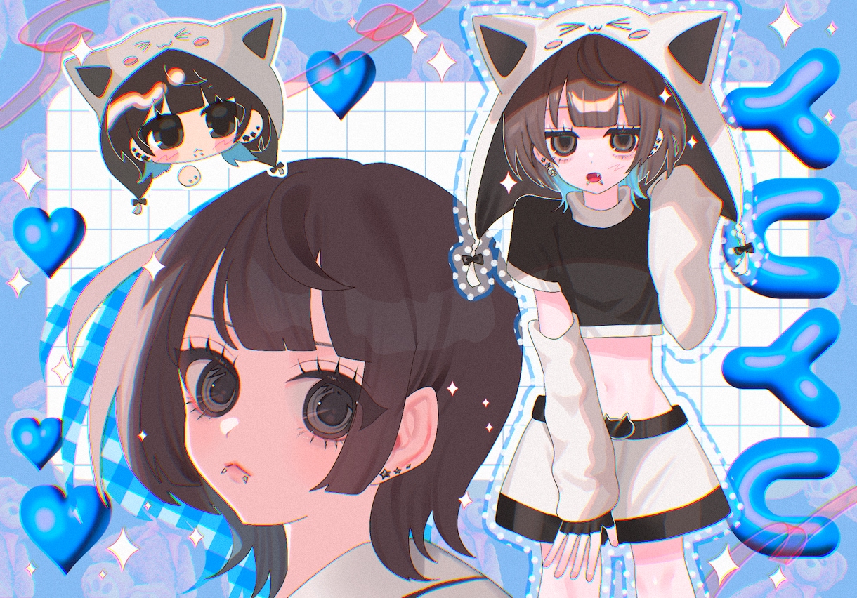 歌ってみたサムネイルや配信画面イラストお描きします 暖かい色味が好きな方おすすめ☺︎ イメージ1