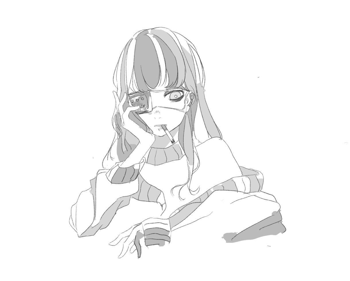 初出品の限定依頼を請け負います アンニュイな世界観のイラスト描きます。 イメージ5
