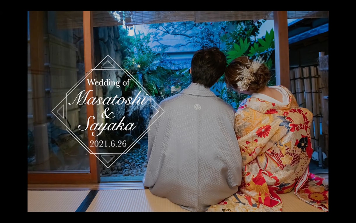 7日で完成！結婚式プロフィール動画制作します 記録より記憶に！残るようなインパクトのある動画作りましょう！ イメージ1