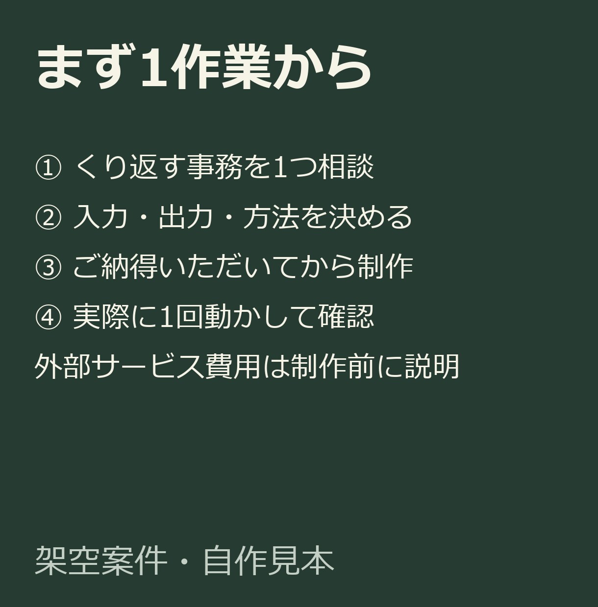 ChatGPTで面倒な事務作業を自動化します まず1業務を1万円で。動く形と手順書を残します イメージ5