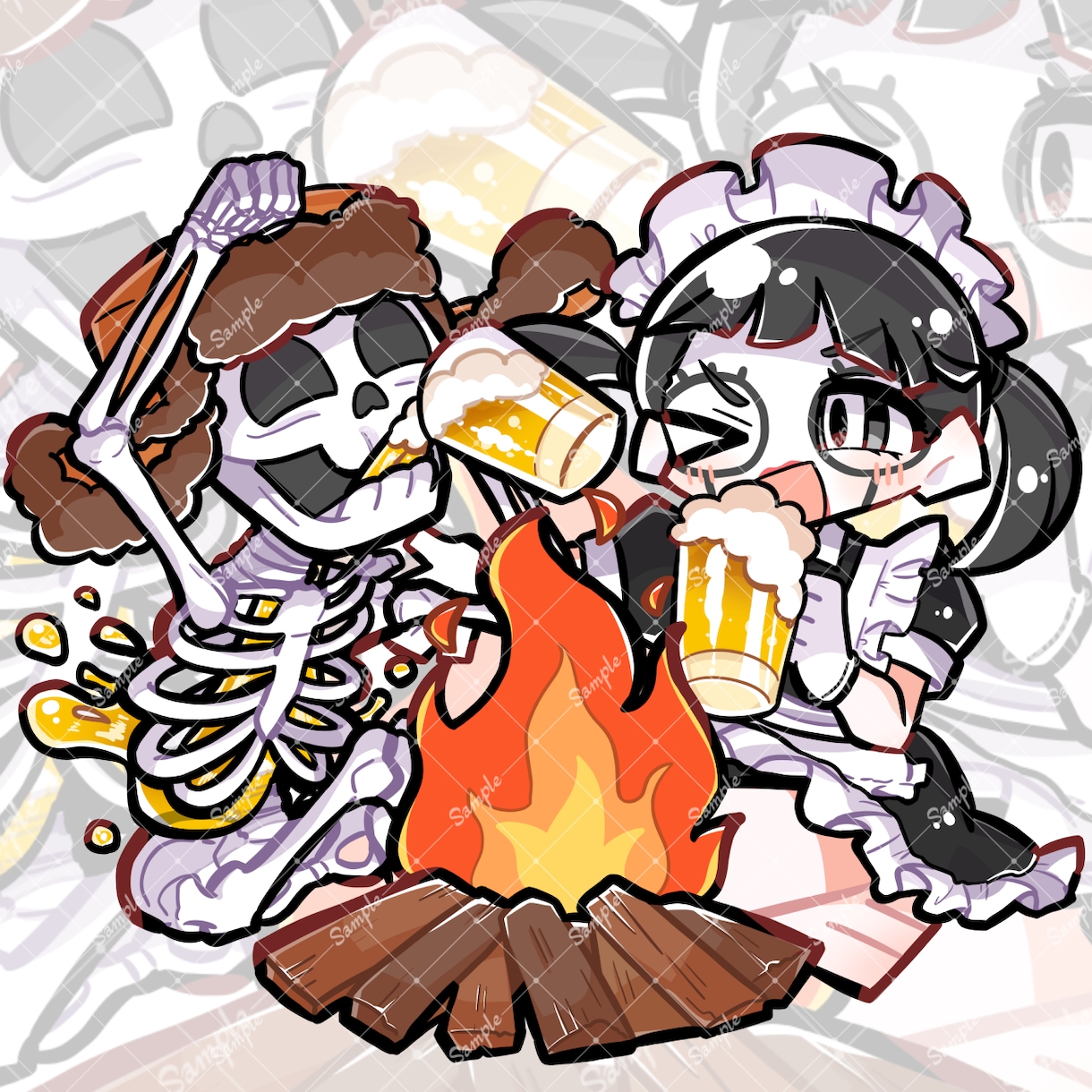 総販売実績200件超！デフォルメキャラ描きます かわいいゆるふわ絵柄から目を惹くカートゥーン調まで！ イメージ10
