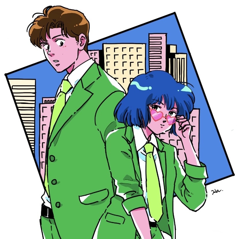 SNSアイコンを制作します レトロポップなイラストのSNSアイコンを描きます！ イメージ1