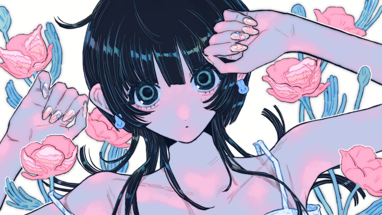 きらめく可愛いイラストを描きます ジャケット、MV用イラスト、その他グッズなど！ イメージ6