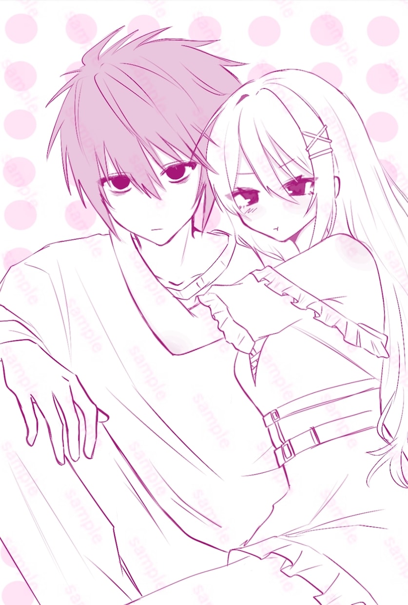 夢絵イラスト書きます カップルイラスト・ペア画制作します！ イメージ3