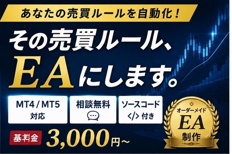 MT4・MT5対応EAをオーダーメイドで作成します あなたのFX売買ルールをEA化・ソースコードも納品 イメージ1