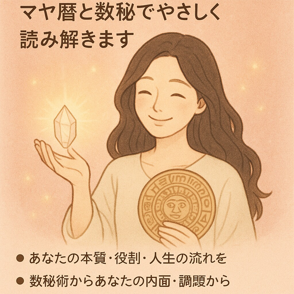 心に寄り添います 「マヤ暦×数秘×タロット」で読み解く魂のご縁 イメージ1
