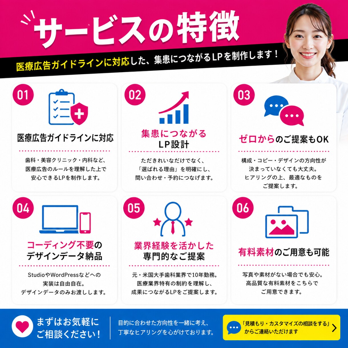 成果を出す！個人事業主の集客セミナーLP作ります 「言葉×デザイン」で申込みが増えるLPを設計 イメージ5