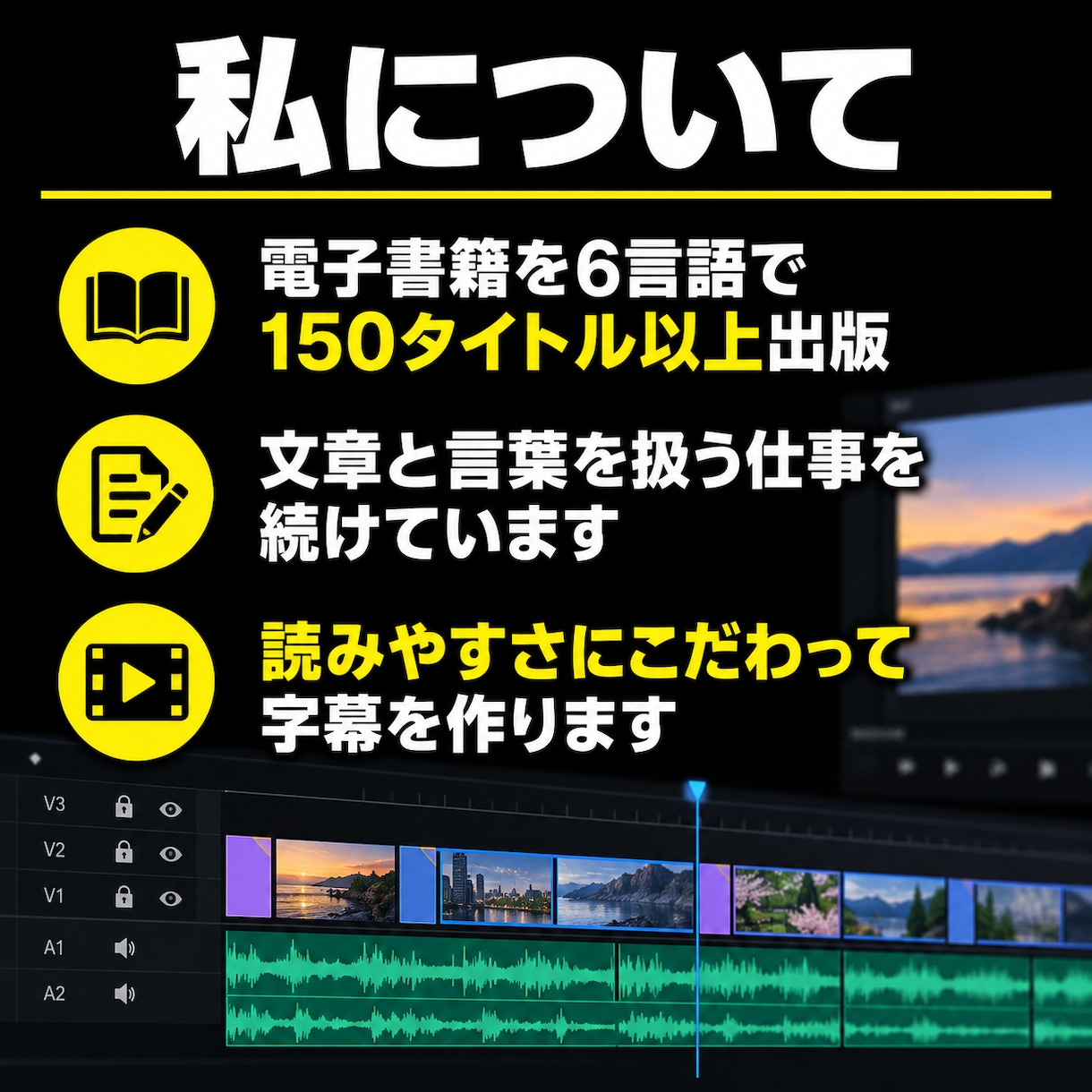動画の字幕ファイル（SRT）を作成します YouTube・セミナー動画に。30分まで3,000円 イメージ8