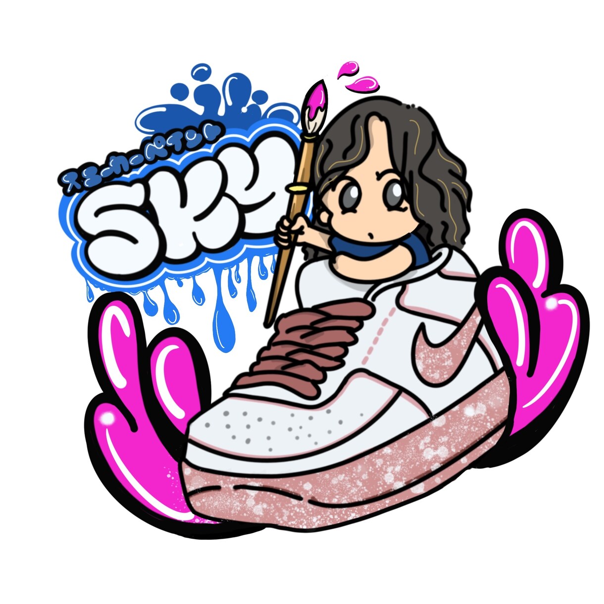 snsアイコン作成承っております 似顔絵やロゴ、名前なんでも可能！ イメージ1