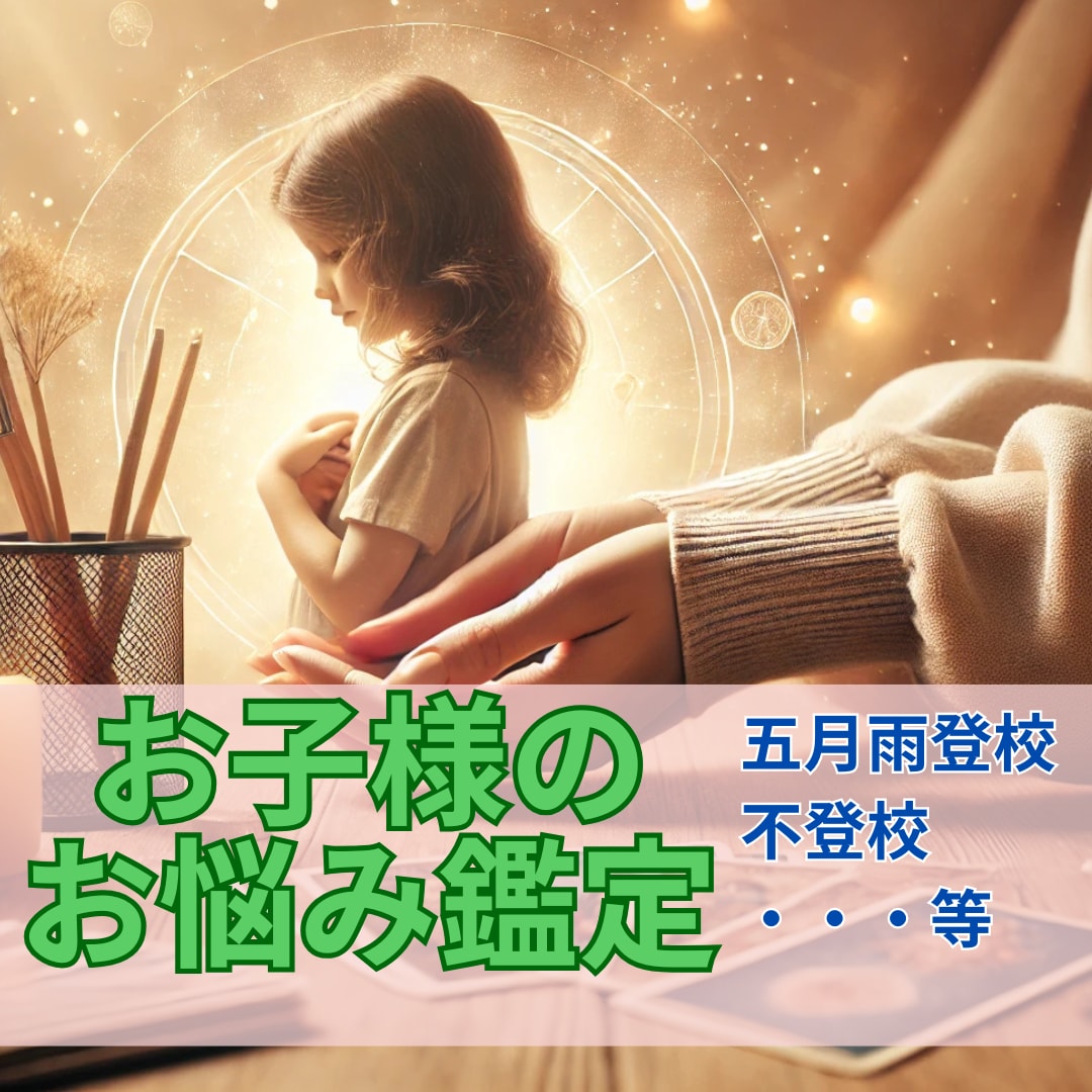 行き渋りや不登校のお悩みタロットカードで紐解きます お子様の心の声に寄り添い、未来への一歩を占いでサポート イメージ1