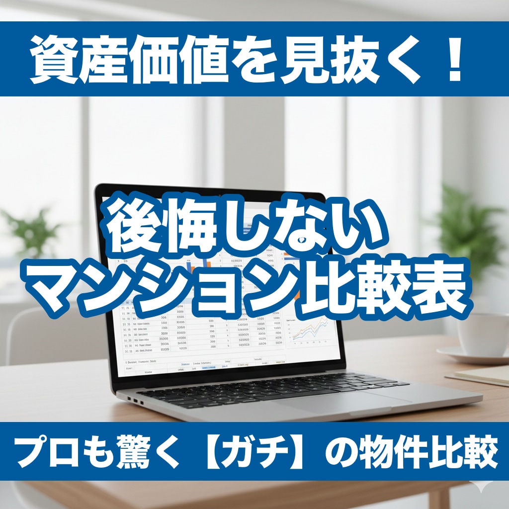 購入経験者が物件を数値比較するレポートを作ります 購入1年で価値10％増！元事務職のママが損しない家選びを応援 イメージ1