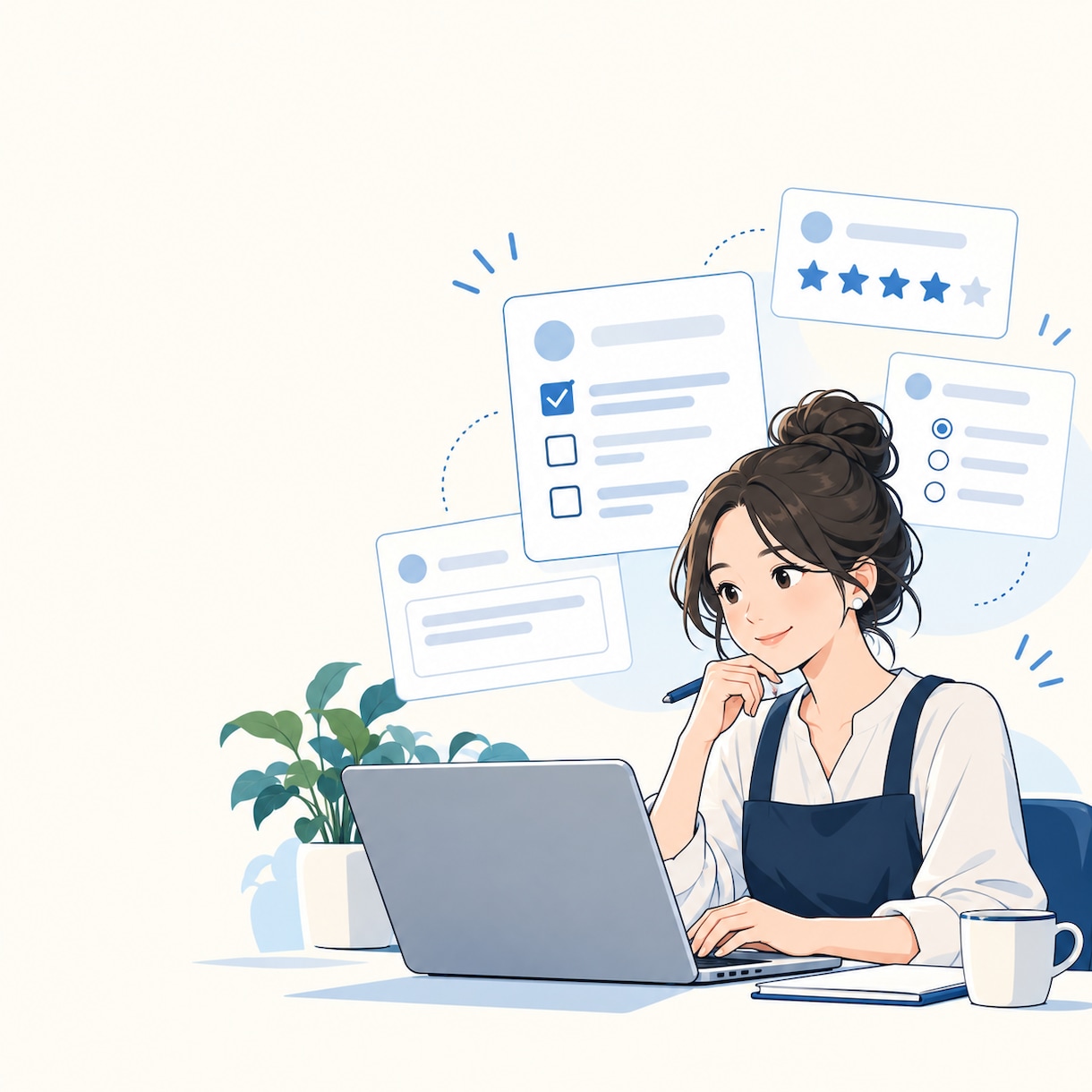 Googleフォームの質問項目と案内文を整えます 回答しやすく、後で見返しやすいフォームへ イメージ1