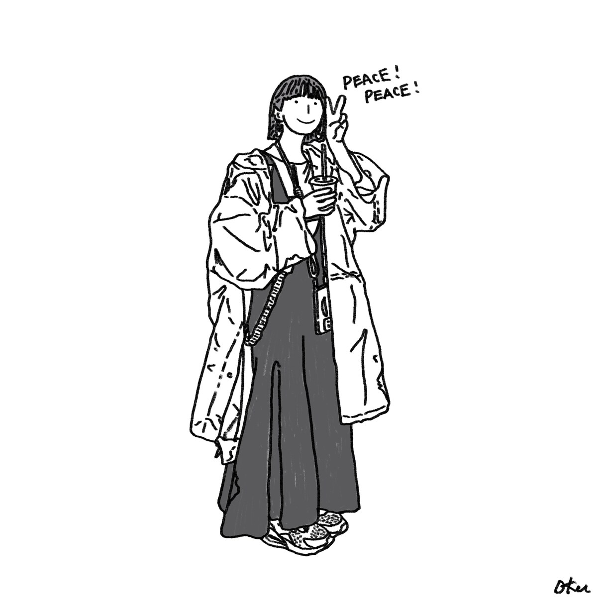 シンプルで味のある線画でイラストお描きします シンプルで味のある線画 カラー対応OK　ギフトにもおすすめ イメージ3