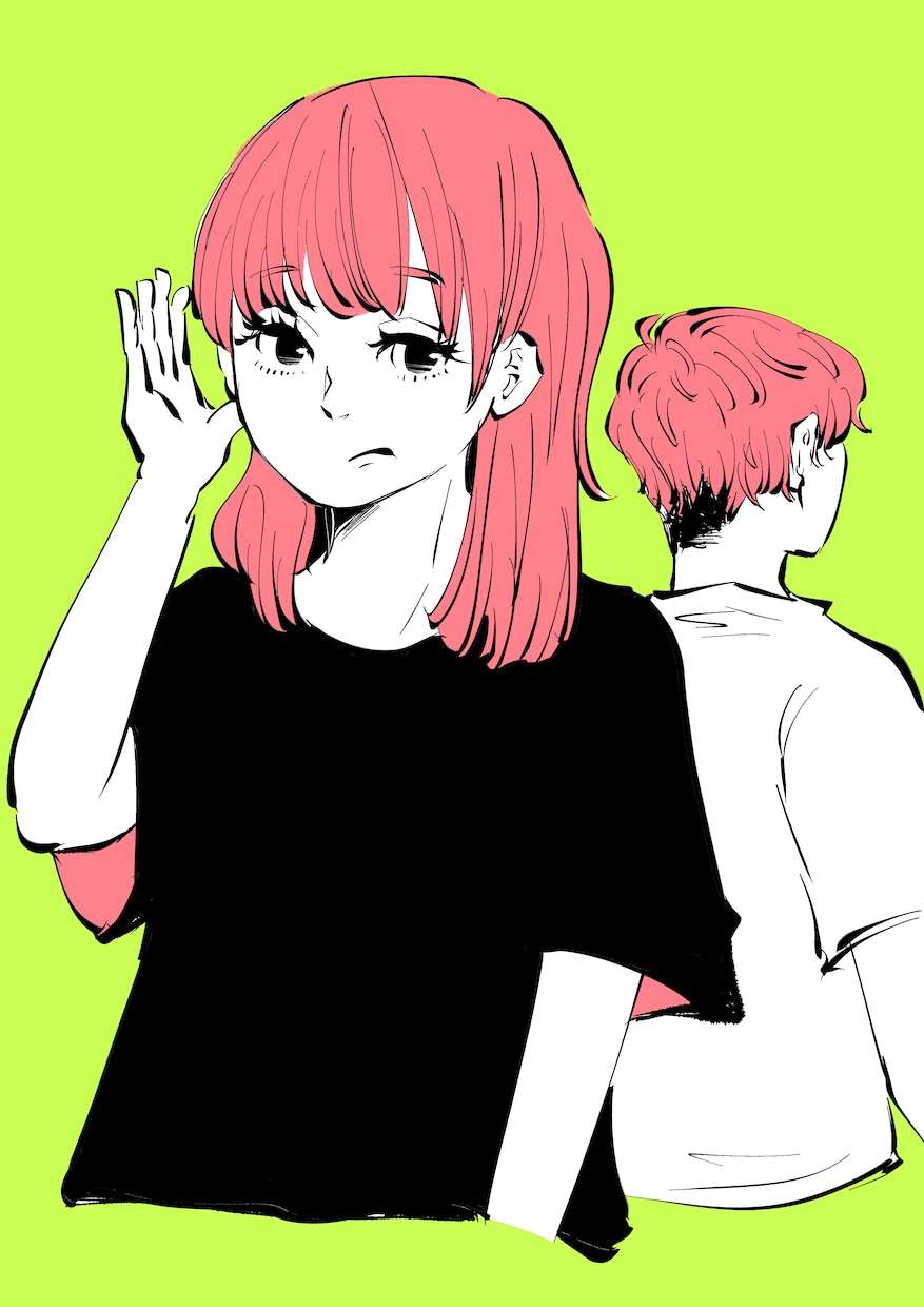 シンプルタッチ単色塗りイラストを作成します SNSアイコンにご利用可能です イメージ1