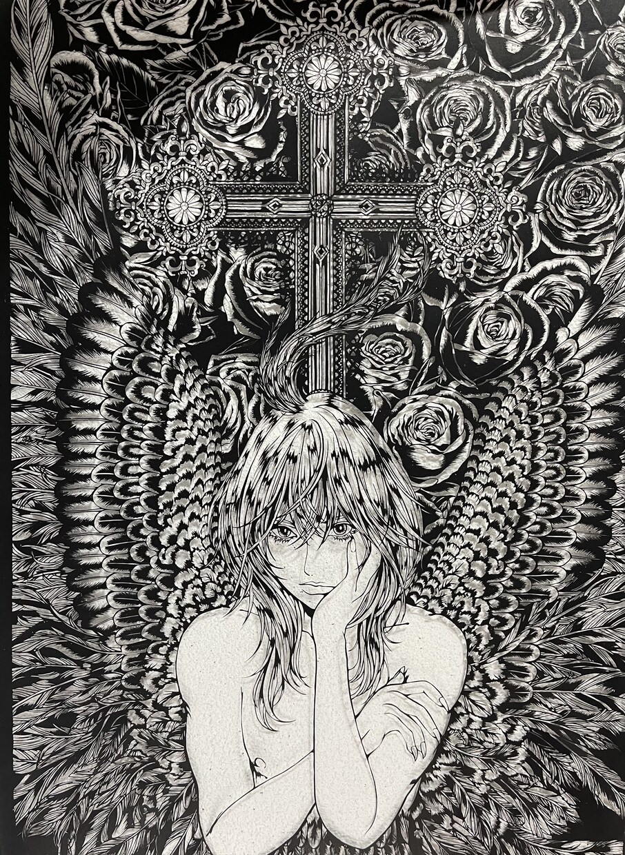 オリジナルで切り絵を作成いたします 繊細な黒が織りなす影のアートをお楽しみください。 イメージ4