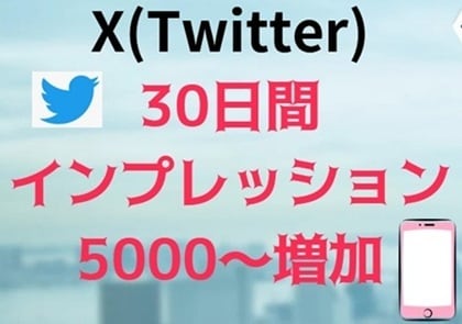 30日間 Xのインプレッション増加させます 毎日5,000インプ増加。いいね、リポスト、ブクマサービス♪ イメージ1