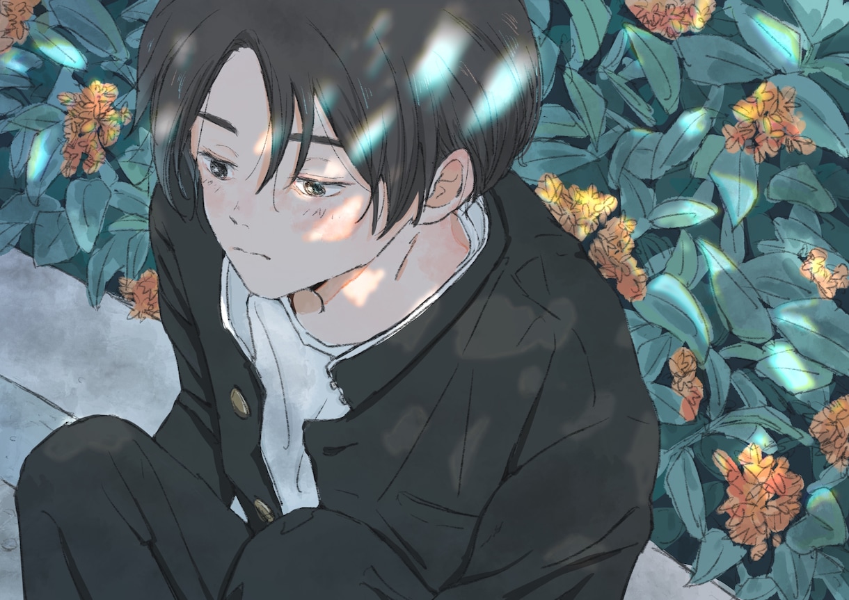 物語性のある背景ありの一枚絵イラストお描きします 歌ってみた・動画・配信・小説や同人誌表紙に。デザイン承ります イメージ7