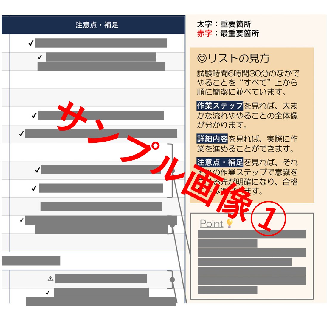製図試験の作業順チェック表を提供します 試験開始〜終了までの作業ステップを整理できます イメージ3