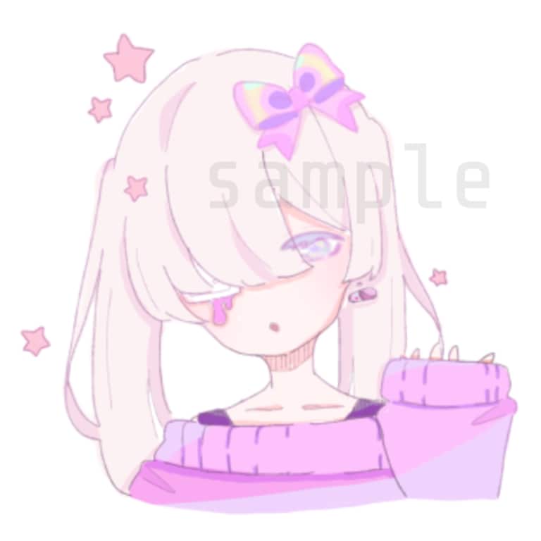 アイコンのイラスト描きます 正方形サイズのアバ絵等制作します。お気軽にご相談ください！ イメージ3