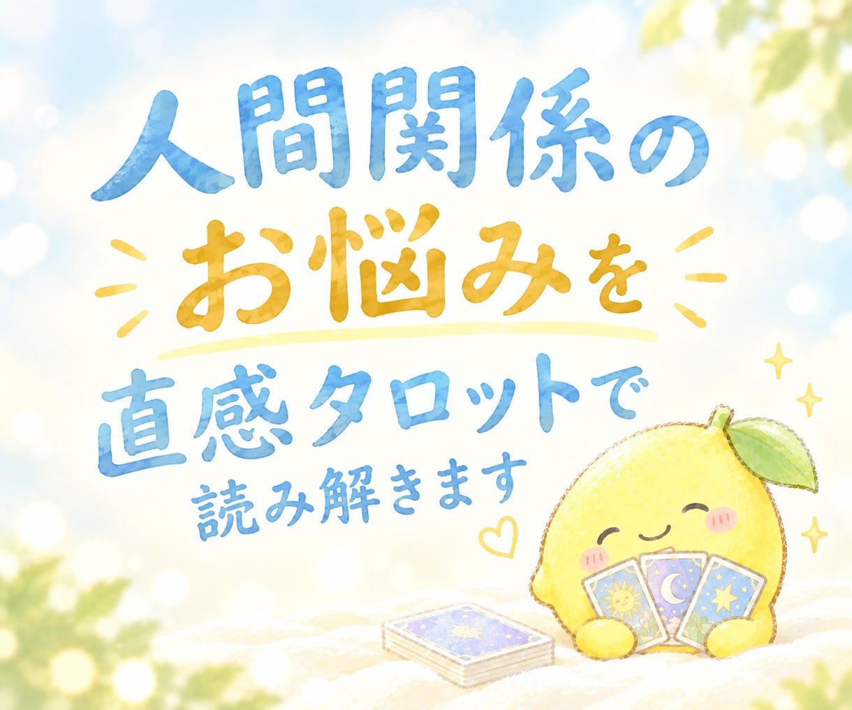 人間関係のお悩みを直感タロットで読み解きます 友達｜職場｜家族｜夫婦｜子ども｜ママ友｜学校｜SNS イメージ1