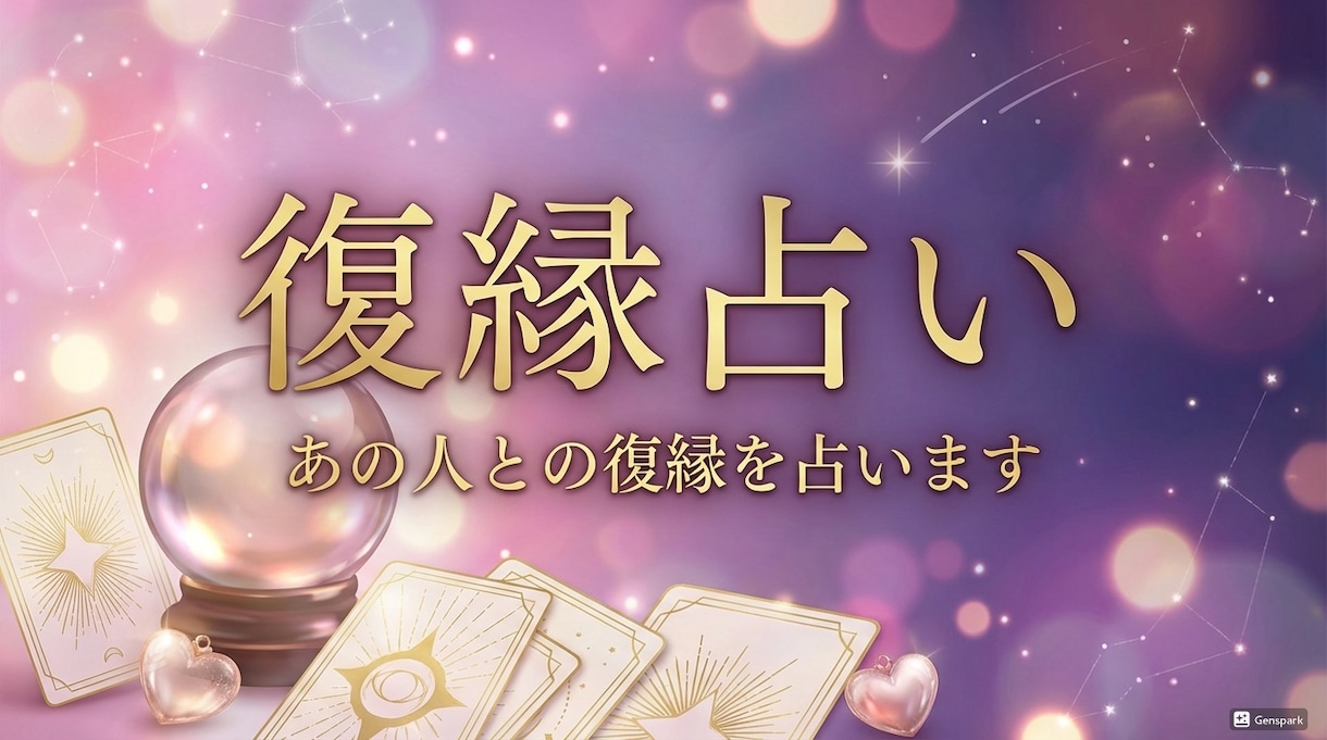復縁の可能性をワンオラクルで鑑定します 諦められないその恋、おまかせください。一緒に考えましょう イメージ3
