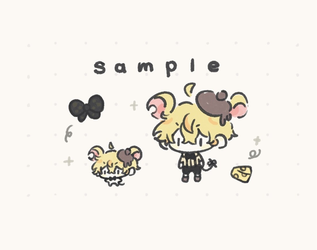 ゆるいミニキャラのイラストを作成します お手頃価格でかわいい1枚絵を仕上げます！ イメージ1