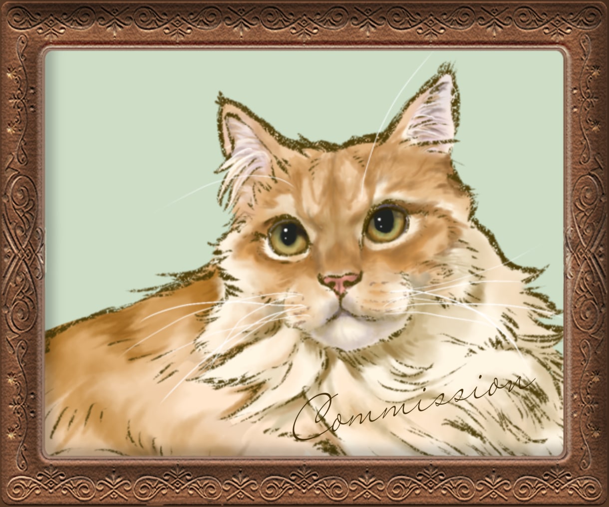 商用◎本格リアルなペット似顔絵丁寧にお描きします 犬猫鳥動物OK◎記念グッズ/プレゼント/挿絵/アイコンに イメージ1
