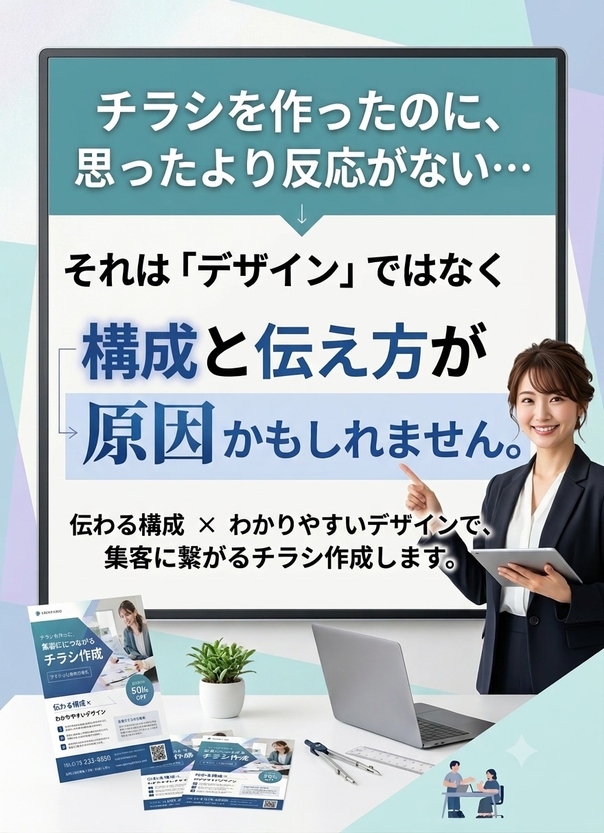 サロン・美容系チラシ制作します 集客につながるサロンチラシ制作します イメージ2