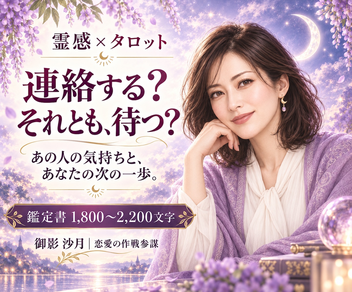 連絡する？待つ？相手の本音と次の一手を占います 霊感×タロットで恋の「次の一手」を作戦会議 イメージ1