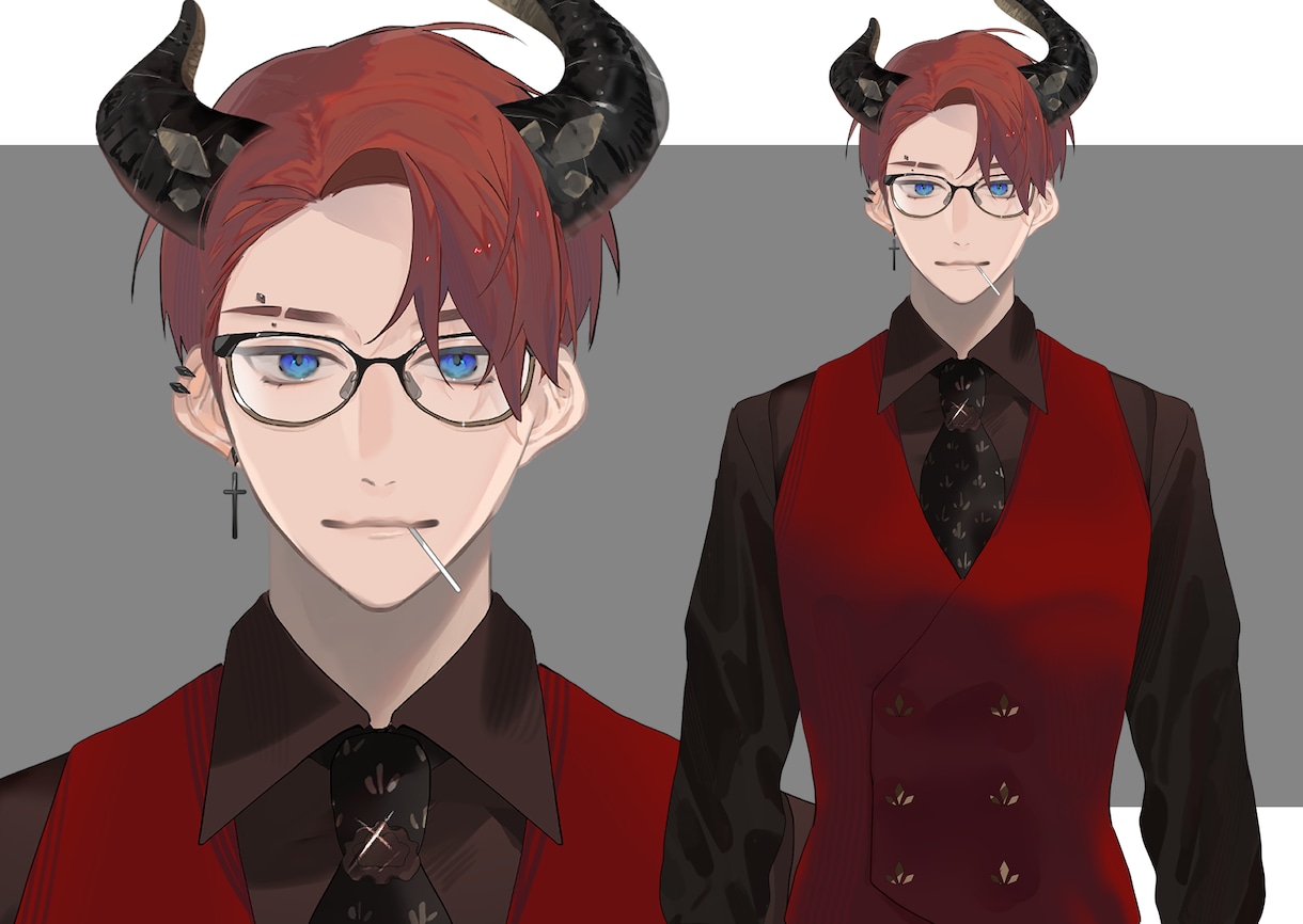 キャラクターデザイン➕立ち絵制作します TRPGやVtuber活動などに！ イメージ3
