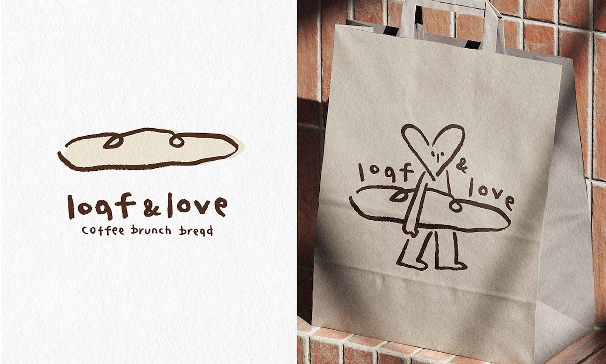 カフェ・ベーカリー専門の手描きロゴを制作します 韓国のデザイン感性で、温かみのあるお店の顔を描きます イメージ2