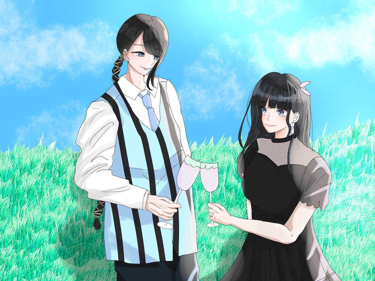 歌ってみたのイラストやサムネイル描きます 早期納品、最短１日で納品が可能です イメージ2