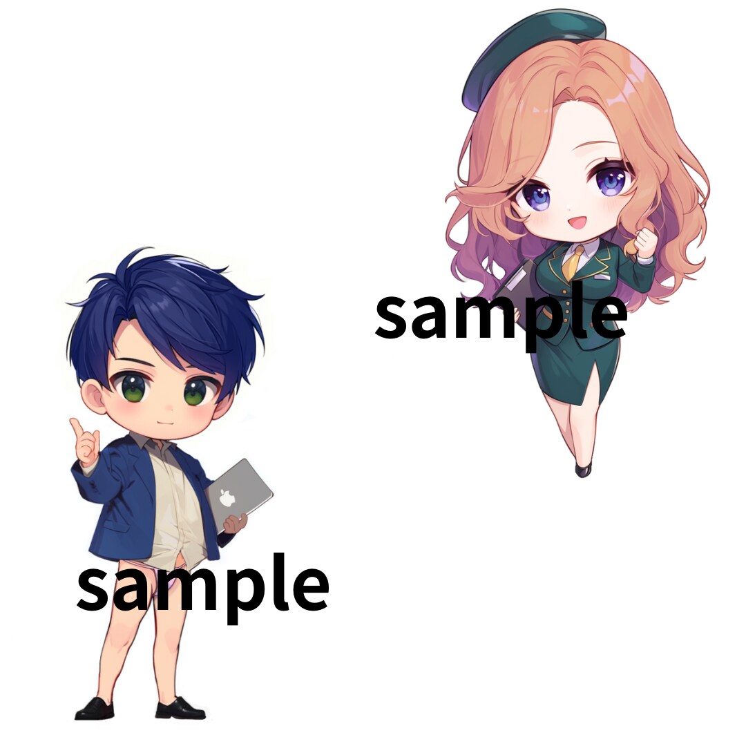 お仕事、twitter、副業用のミニキャラ作ります かわいく、親しまれやすいアイコンにしませんか？ イメージ9