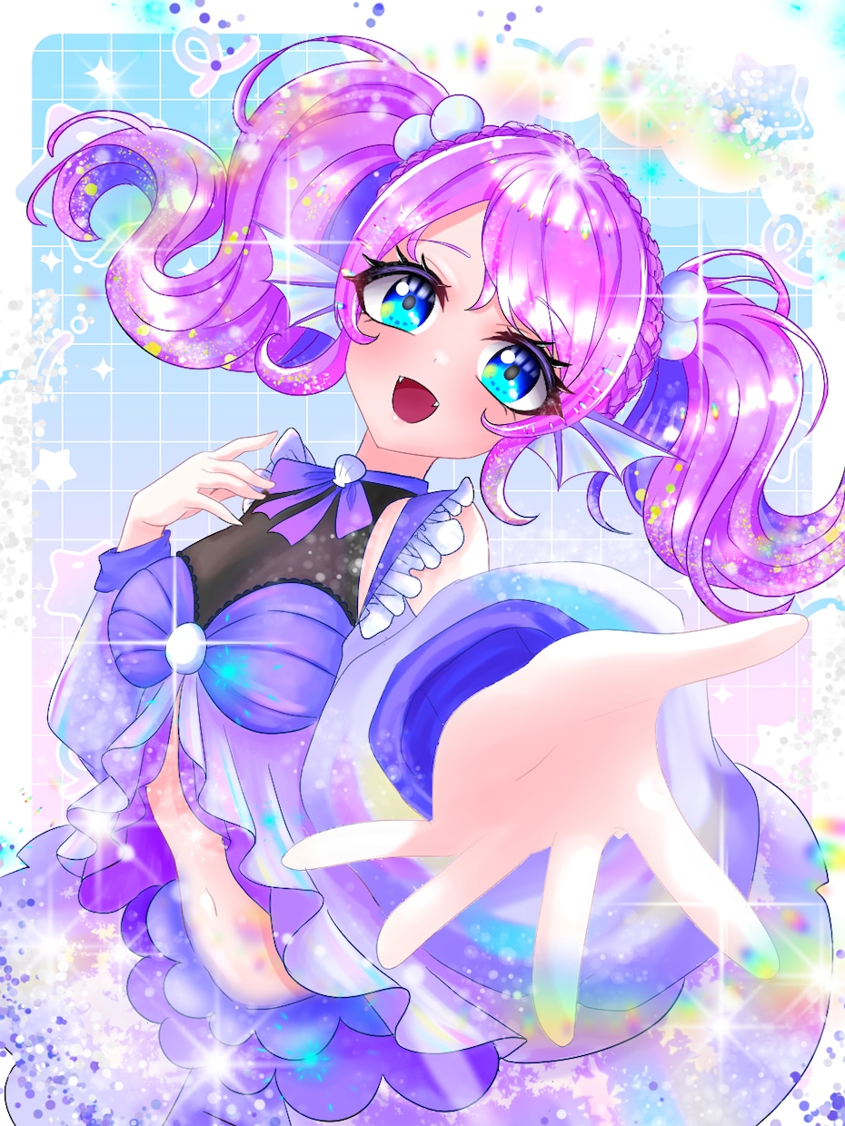 Vtuber・IRIAM向け可愛い一枚絵制作します キラキラで可愛いイラストを短納期で！ イメージ8
