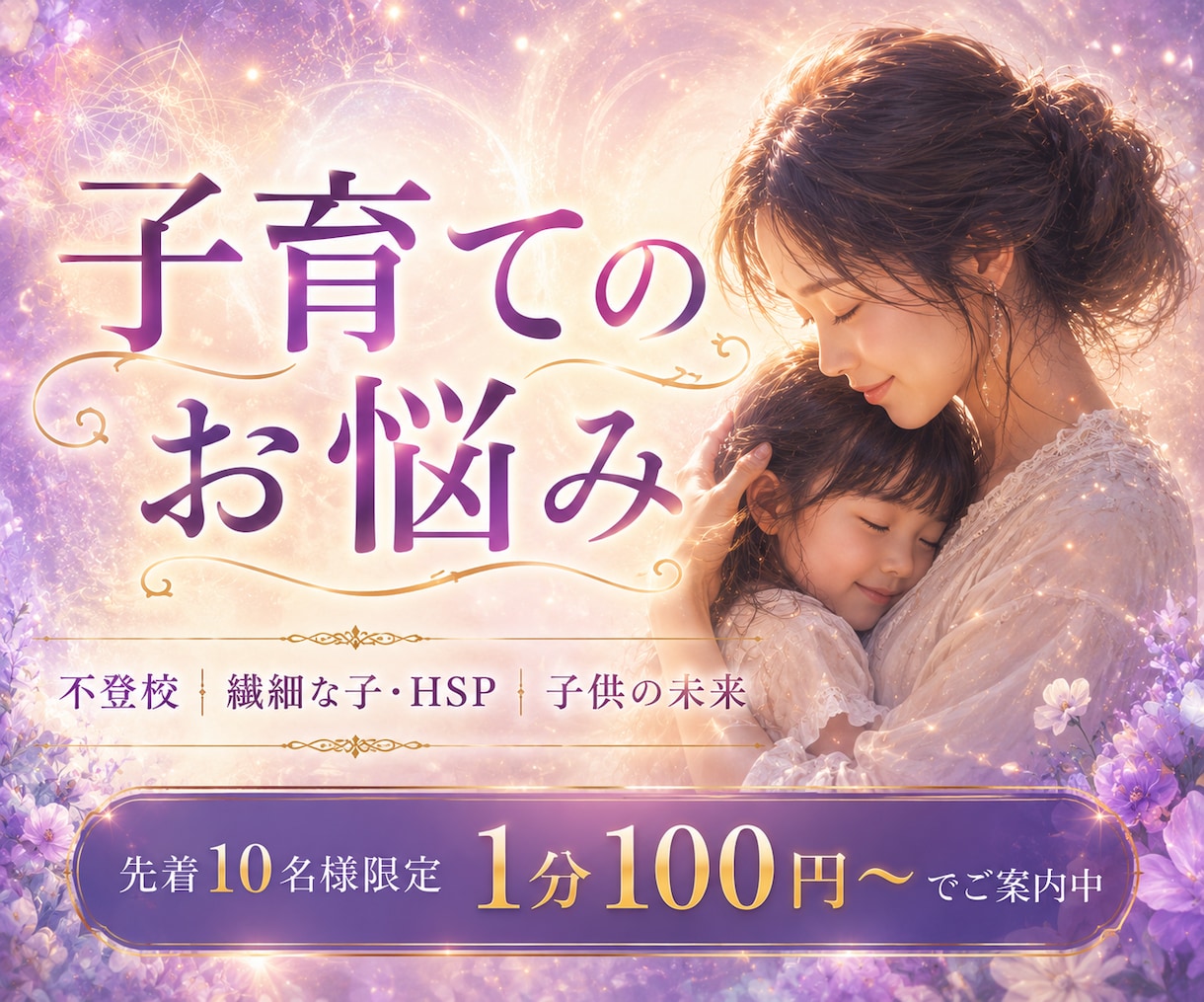 子育て鑑定☪️子供との関係・使命・魂の繋がり視ます 不登校｜繊細な子（HSP）｜ママ友・学校｜シングル育児の孤独 イメージ1