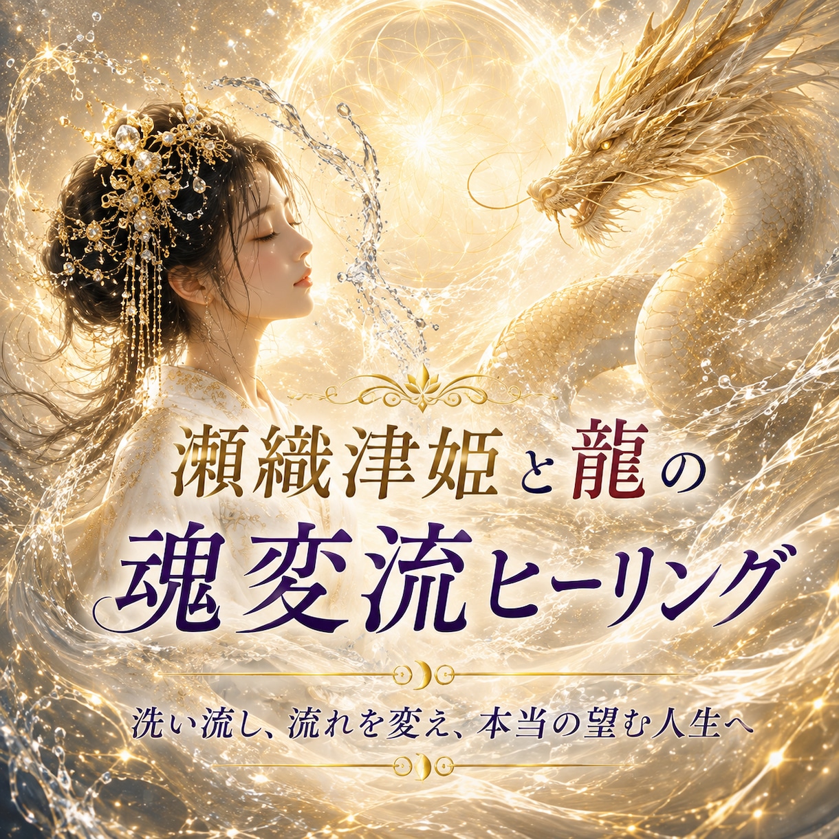 瀬織津姫と龍が魂の流れを変えます 洗い流して手放し、本来の望む人生へ イメージ2