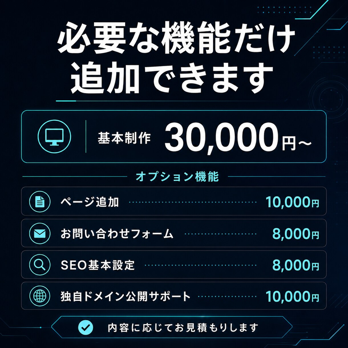 集客につながるWebサイトを制作します 問い合わせ導線・スマホ対応・SEOも意識して制作します イメージ5