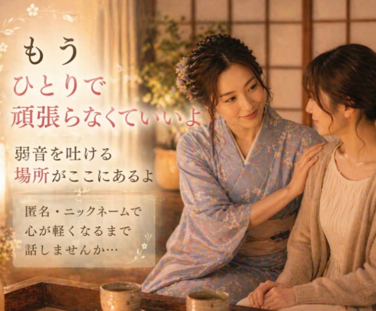 弱音吐いて大丈夫。本当の自分に戻れる場所があります *甘えてもいい⋯心から安心できるあなたのお部屋 イメージ5