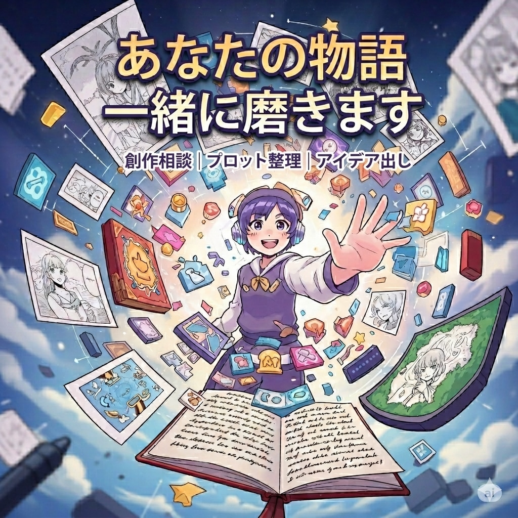 創作のアイデア整理・構成相談に伴走します ｜作品の行き詰まりを一緒に解決！ イメージ2