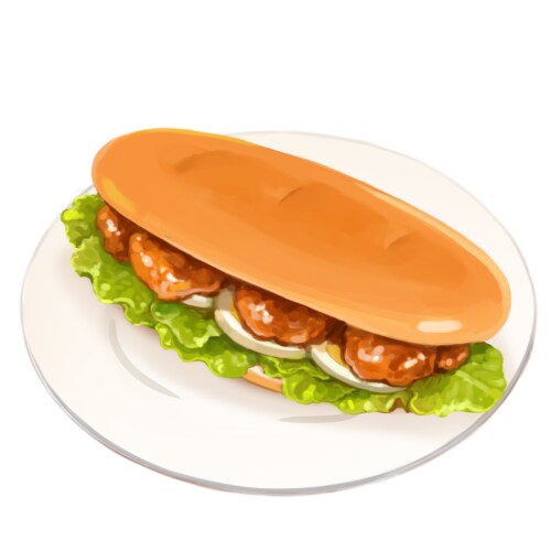 可愛くてポップなアイテム・食べ物イラストを描きます 美味しそうな食べ物や、ゲーム用にポップで可愛いイラストです★ イメージ4