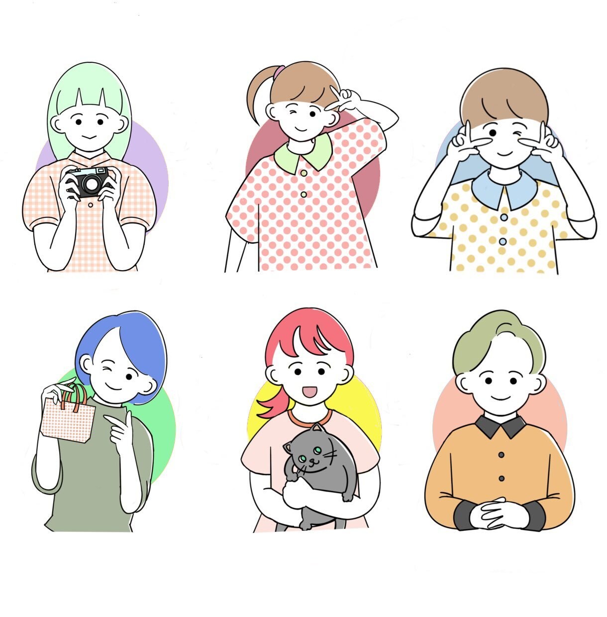 商用OK！可愛いシンプル線画アイコン作成します 【５名様限定価格】SNS、ブログ、ビジネス向けスライド資料に イメージ5